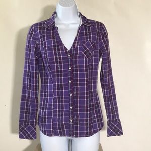 Guess plaid shirt